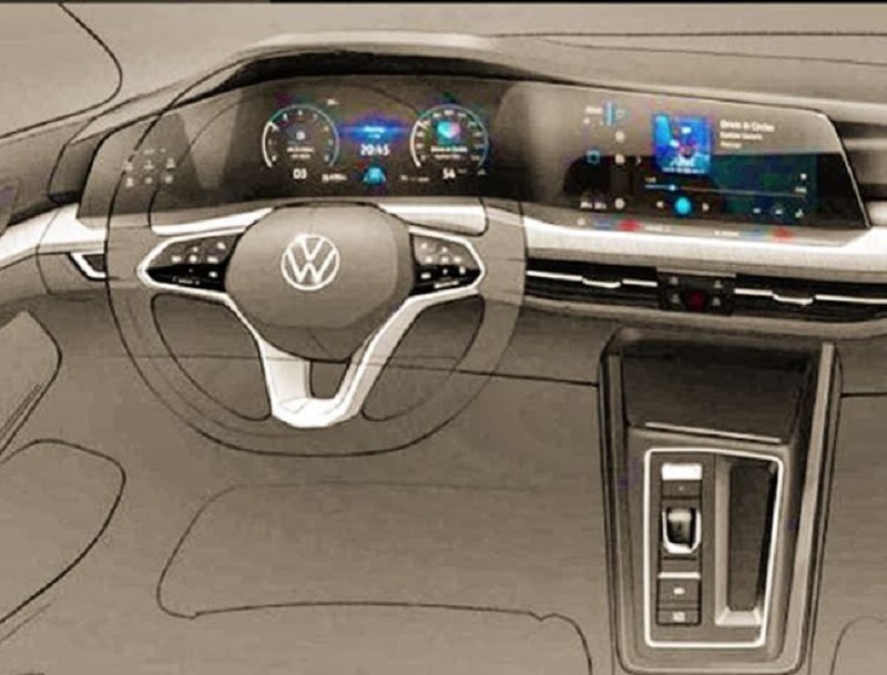 Volkswagen Golf 8 Kokpit Tasarımı