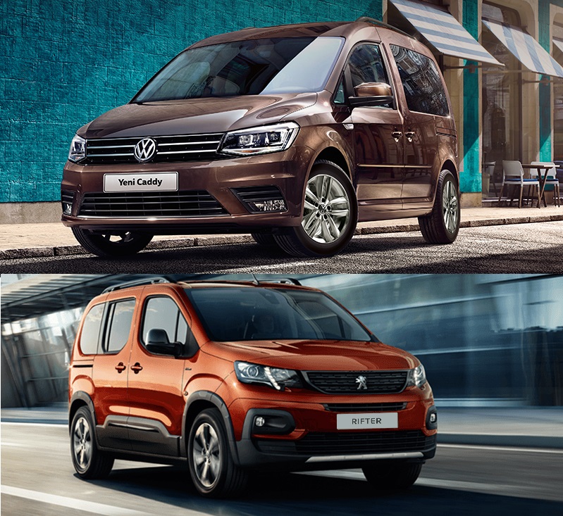 Peugeot Rifter Volkswagen Caddy Karşılaştırma
