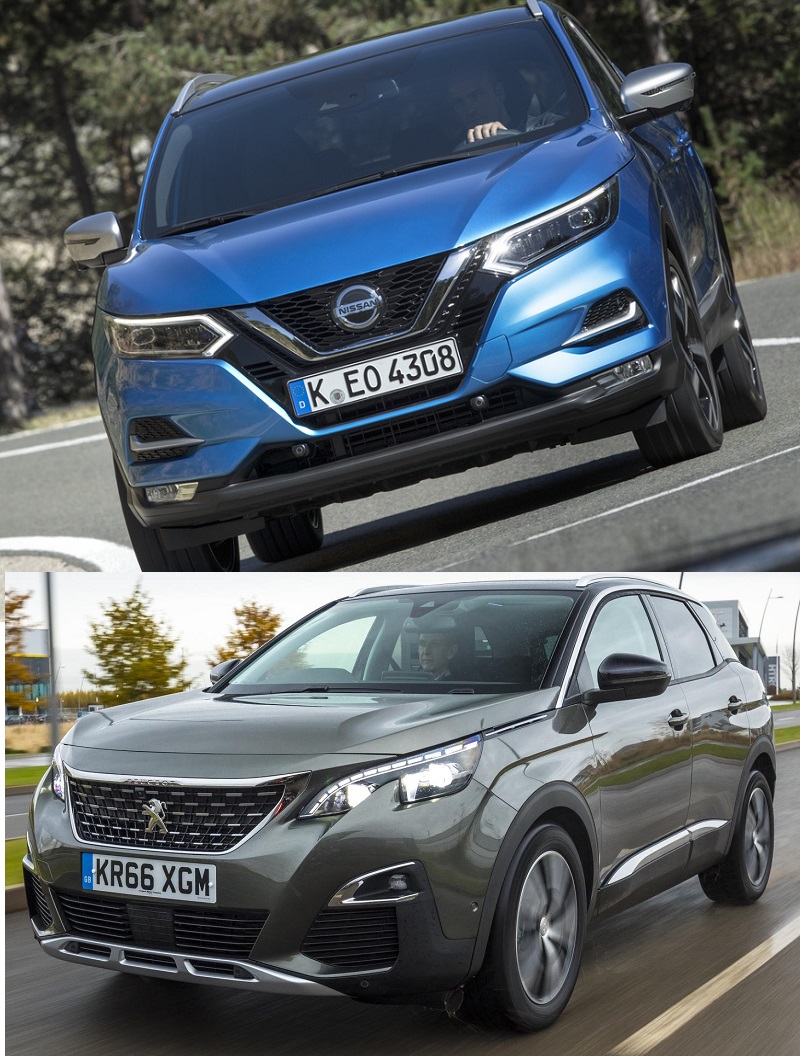 SUV Nissan Qashqai SUV Peugeot 3008 Karşılaştırması