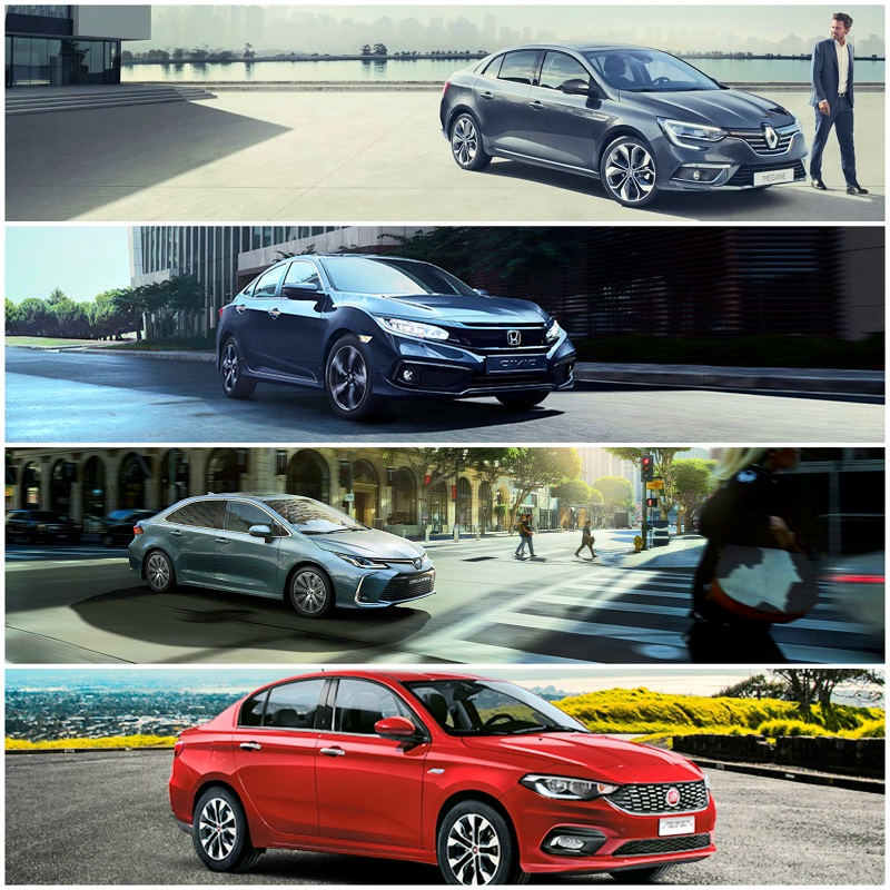 Civic Megane Egea Corolla Karşılaştırması