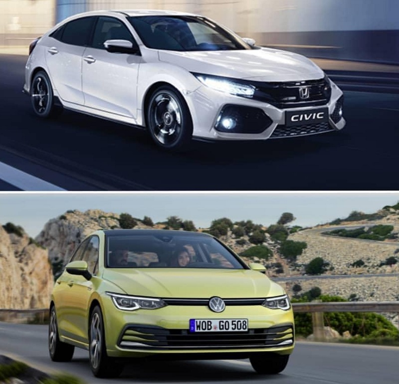Volkswagen Golf 8 Honda Civic Karşılaştırma