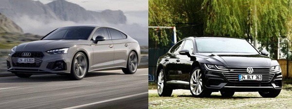 Volkswagen Arteon Audi A5 karşılaştırması.