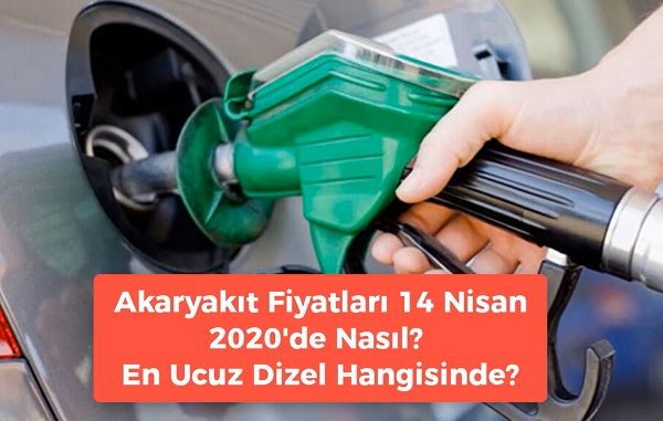 Akaryakıt Fiyatları 14 Nisan 2020.