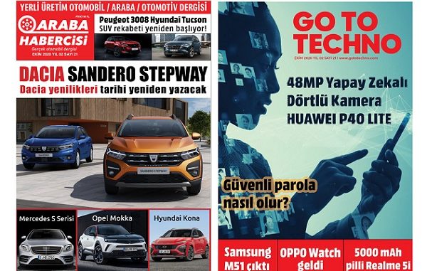 Araba Habercisi Dergisi Ekim Sayısı.