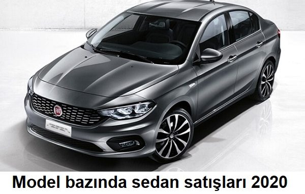 Model bazında sedan satış rakamları 2020.