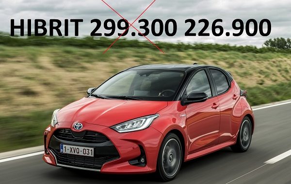 Yeni Toyota Yaris fiyatları.