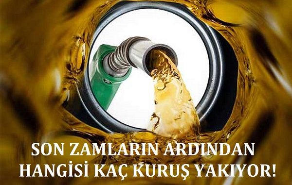Benzin zammı sonrası fiyatlar.