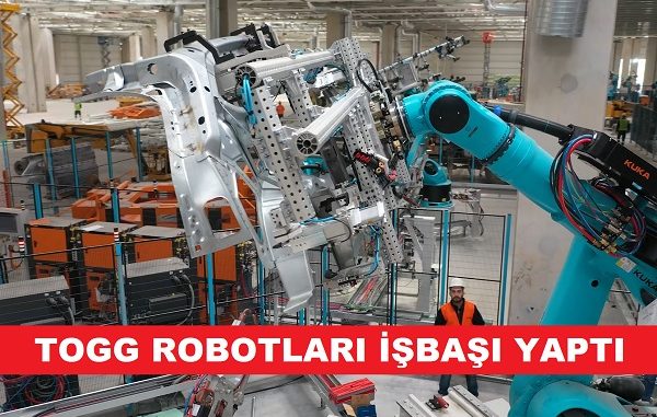 Yerli Otomobil Fabrikası Togg robotlar.