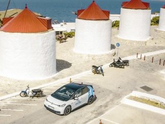 Yunan Adaları Elektrikli Volkswagen.