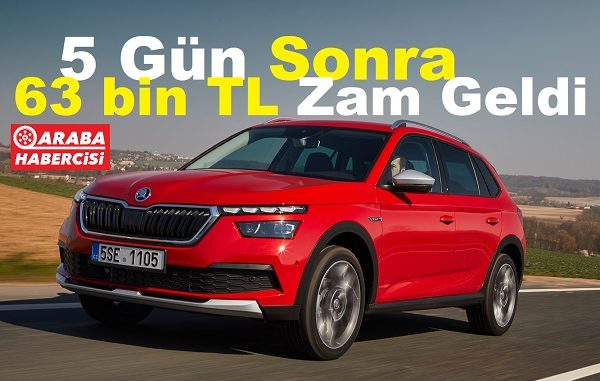 Skoda Kamiq Ocak 2023 zamlı fiyatlar