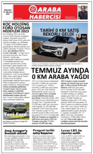 Temmuz 2023 0 km araba satışları ODMD.
