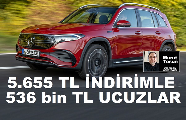 Mercedes EQA EQB fiyat listeleri.
