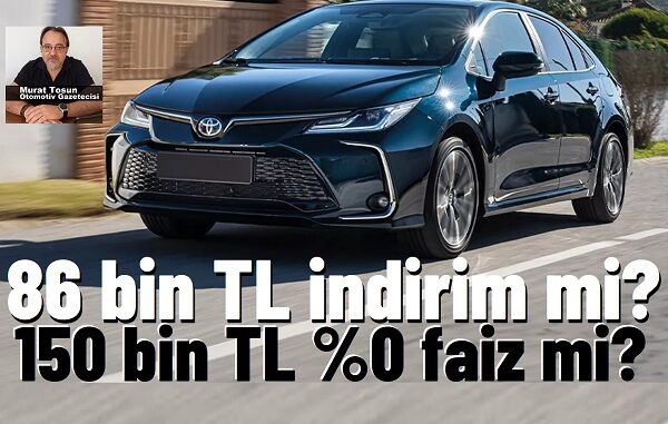 Toyota Corolla Sedan Kampanya Mayıs 2024.