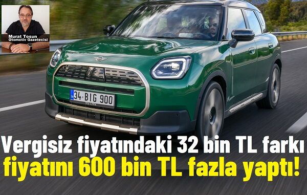 Yeni MINI Countryman fiyat listesi 2024.