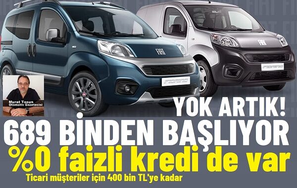 Fiat Fiorino Kampanyalı Fiyat Listesi