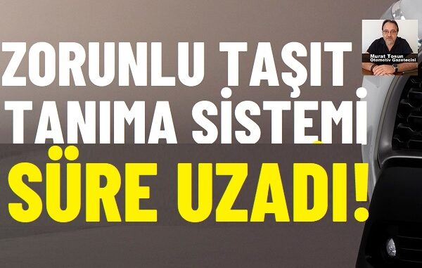 Ulusal Taşıt Tanıma Sistemi Süresi