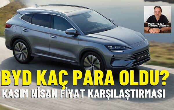 BYD Fiyatlar Nisan 2025.