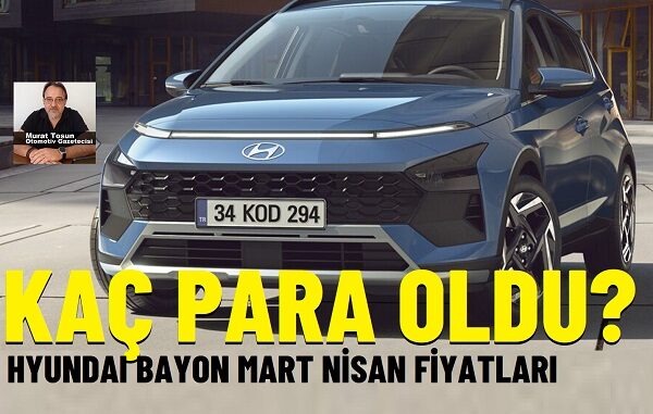 Hyundai Bayon Nisan 2025.