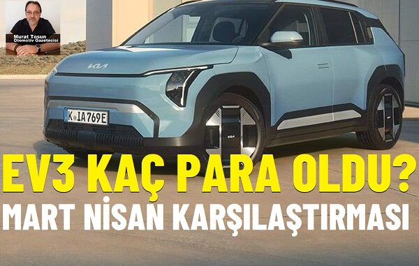 Kia EV3 Nisan 2025.