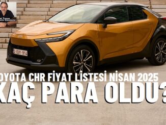 Toyota CHR Nisan 2025.