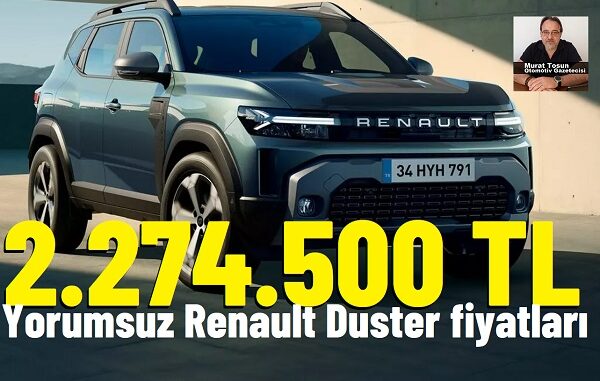 Renault Duster Haziran 2025.