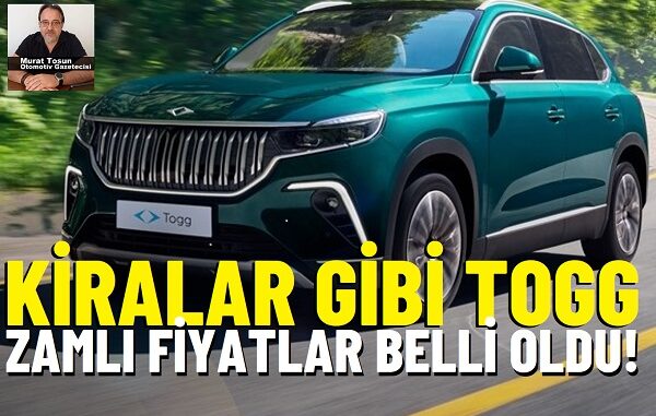 Togg T10X Zamlı Fiyatlar.