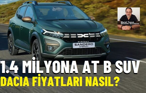 Dacia Fiyat Listesi Ekim 2025
