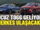 Togg T6 ucuz elektrikli otomobil.