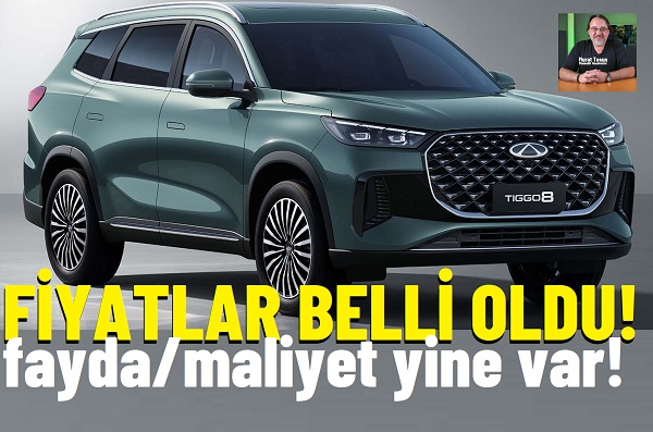 Chery Fiyat Listesi Eylül 2026
